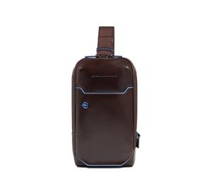 Piquadro - Mochila cruzada hombre personalizable de piel para i Pad®mini - Bags - Mujer - Marrón - ONE SIZE -