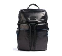 Piquadro - Mochila de cuero negro para portátil unisex - Bags - Hombre - Negro - ONE SIZE -