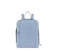 Piquadro - Mochila de mujer - Línea circular - Portaequipajes de 14'' - Cuero - Amortiguador - RFID - Compartimento compatible iPad® - Parte inferior con pies - Accesorio para carrito