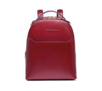 Piquadro - Mochila espaciosa de trekking de cuero - Cuero premium - Rojo - Hombre