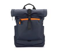 Piquadro Corner 2.0 RFID Mochila roll-top azul oscuro, poliuretano, unisex, 17L