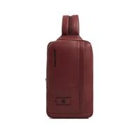Piquadro - Mochila de Un Hombro Porta Tablet de Piel - Hombre - Cuero | Protección antifraude RFID, Sistema antirrobo, Oficina y tiempo libre, Uso diario, Tirantes ergonómicos
