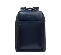Piquadro -Mochila de Viaje Blue Square PC 15,6" en Piel -Hombre -Azul Noche