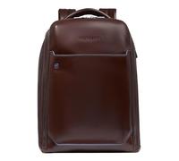 Piquadro - Mochila de Viaje Blue Square PC 15,6" en Piel - Hombre - Caoba