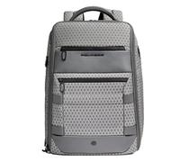 Piquadro - Mochila de Viaje Modular 2en1 PC 15,6" Piel - Unisex - Gris