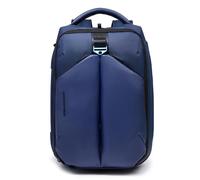 Piquadro Mochila de viaje para portátil 17,3" Unisex tela/material bio-based azul
