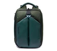 Piquadro Mochila de viaje para portátil 17,3" Unisex tela/material bio-based verde