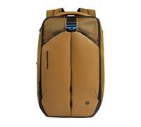 Piquadro PQ-Earth Mochila de negocios Protección RFID 41 cm Compartimento para el portátil amarillo