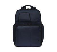 Piquadro W129 Mochila de viaje Compartimento para portátil de 46 cm con pliegue de expansión azul