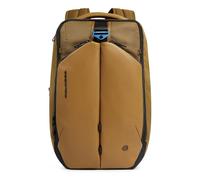 Piquadro - Mochila de viaje PC de 15,6" - Tejido reciclado de base biológica, amortiguador, RFID - compatible easyJet - Cuero