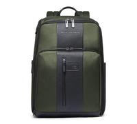 PIQUADRO Mochila de viaje porta PC 15,6" Hombre piel, Ve2 - Verde, one_size, Clásico