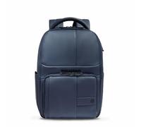 Piquadro - Mochila de viaje resistente al agua de 14" Portaequipajes para PC - Amortiguador, RFID - Compatible con Ryanair - Azul