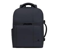 Piquadro - Mochila de viaje resistente al agua - Soporte para PC de 15,6", amortiguador, bolsillo AirPods®, RFID - Tela - Azul