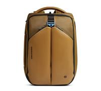 Piquadro - Mochila de viaje - Soporte para PC 17,3", Bio-Based, compatible con las principales aerolíneas, Extensible 36,5L - Color cuero