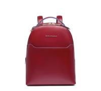 Piquadro - Mochila espaciosa de trekking de cuero - Cuero premium - Rojo - Hombre