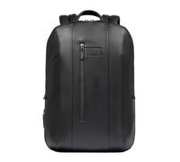 Piquadro - Mochila expandible de Cuero para portátil de 15,6" - Negro - Para hombre
