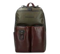 Piquadro Mochila Harper Piel 48 cm Compartimento para portátil aceituna