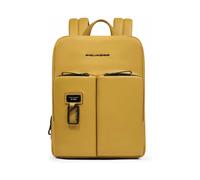 Piquadro - Mochila hombre personalizable para portátil e i Pad® con protecciones antichoque y Rfid- espandible - Bags - Hombre - Amarillo - ONE SIZE -