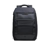 Piquadro - Mochila de viaje modular para portátil de 15,6" en Cuero y tela - Azul - Hombre