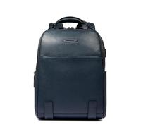 Piquadro - Mochila Para PC 14" en Piel - Hombre - Azul