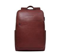 Piquadro - Mochila Para PC 14" en Piel - Hombre - Color Cuero
