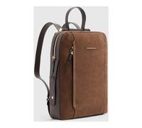 Piquadro - Mochila para portátil Circle 14" - Bags - Mujer - Marrón - ONE SIZE -