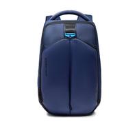 Piquadro - Mochila para portátil de 14" con 2 compartimentos - en tela y Bio-based material - Color azul