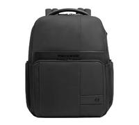 Piquadro - Mochila PC de 14" - Tela reciclada Wollem, Soporte para tabletas - Color negro