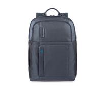 PIQUADRO P16 Mochila de piel y tela Unisex - Adulto (Pack de 1), azul turquesa, Talla única, Negocios