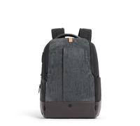 Piquadro - Mochila Porta PC 14" con Puertos USB - Hombre - Gris y Escocés | Piel y tejido, Protección antifraude RFID, Protección antigolpes, Alojamiento gafas, Oficina y viaje, Uso diario