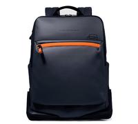 Piquadro - Mochila resistente al agua - Soporte para portátil de 15,6" - Tejido premium - Azul - Para hombre