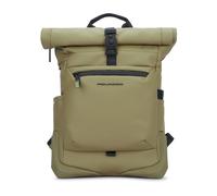 Piquadro- Mochila Roll-Top Corner 2.0- Bags- unisex- Verde- ONE SIZE- Mochila Roll-Top Corner 2.0