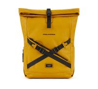 Piquadro Mochila Harper Piel 48 cm Compartimento para portátil amarillo