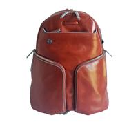 Piquadro - Mochila unisex de cuero marrón - Bags - Hombre - Marrón - ONE SIZE -