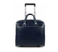 Piquadro- Moderno Bolso Trolley de Negocios para Portátil- Suitcases- Mujer- Azul- ONE SIZE- Moderno Bolso Trolley de Negocios para Portátil
