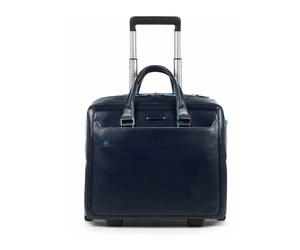 Piquadro- Moderno Bolso Trolley de Negocios para Portátil- Suitcases- Mujer- Azul- ONE SIZE- Moderno Bolso Trolley de Negocios para Portátil