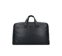 Piquadro Bolso de viaje cuadrado azul de piel 52 cm negro