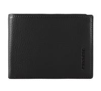 Piquadro Modus Special Cartera Bloqueo RFID Piel natural 11 cm negro