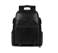Piquadro Modus Special Mochila de negocios Piel natural 43 cm Compartimento para el portátil negro