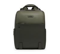 Piquadro Modus Special Mochila urbana Piel natural 40 cm Compartimento para el portátil verde oliva