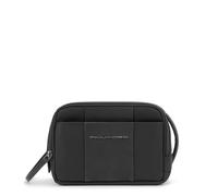PIQUADRO - Neceser 22 cm - Piel - Negro - Hombre