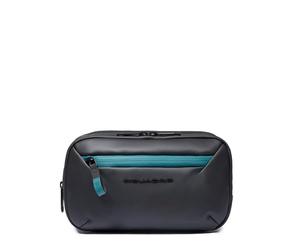 PIQUADRO - Neceser Impermeable Tejido Resistente - Hombre - Negro