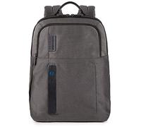 PIQUADRO P16 Mochila de piel y tela Unisex - Adulto (Pack de 1), azul turquesa, Talla única, Negocios