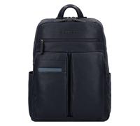Piquadro Paavo Mochila urbana Piel natural 43 cm Compartimento para el portátil azul