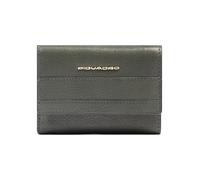 Piquadro Patricia Cartera Bloqueo RFID Piel natural 9 cm verde