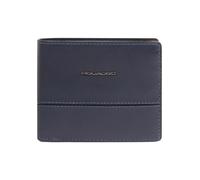Piquadro Philip Cartera Bloqueo RFID Piel natural 11 cm azul