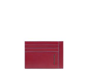 Piquadro - Porta carte di credito in pelle - Accessories - Hombre - Rojo - ONE SIZE -