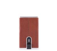 Piquadro portacarte cuoio pp4825b3r, billetera de piel, 5 ranuras para