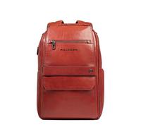 Piquadro - Portaequipajes para PC de mochila de viaje 14" - Cuero, soporte para paraguas, compatible® con iPad, RFID - Cuero