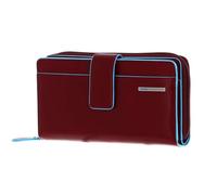 Piquadro Portafoglio Donna,portamonete,c.di credito Pelle, Accesorio de Viaje-Billetera Unisex Adulto, Rojo (Rosso), 18 cm